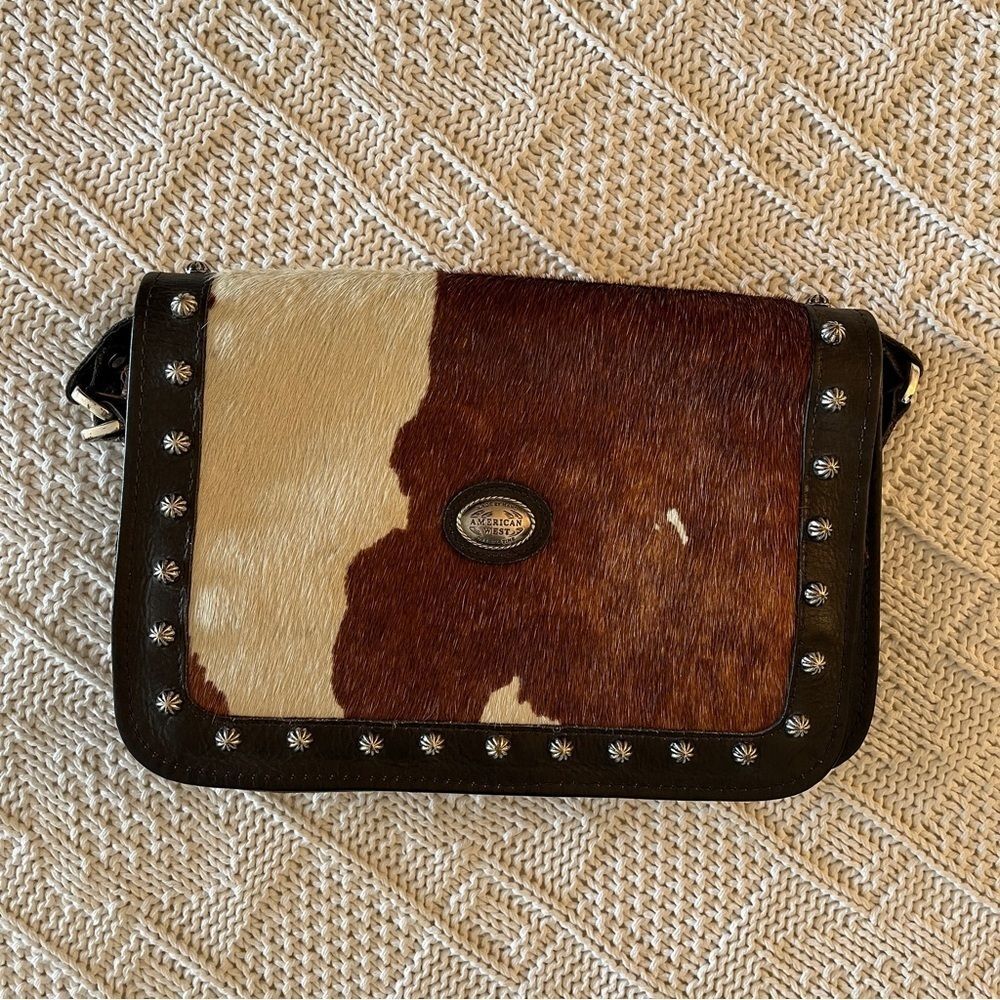American West Crossbody Bag/Wallet w/ Hair-On Hide